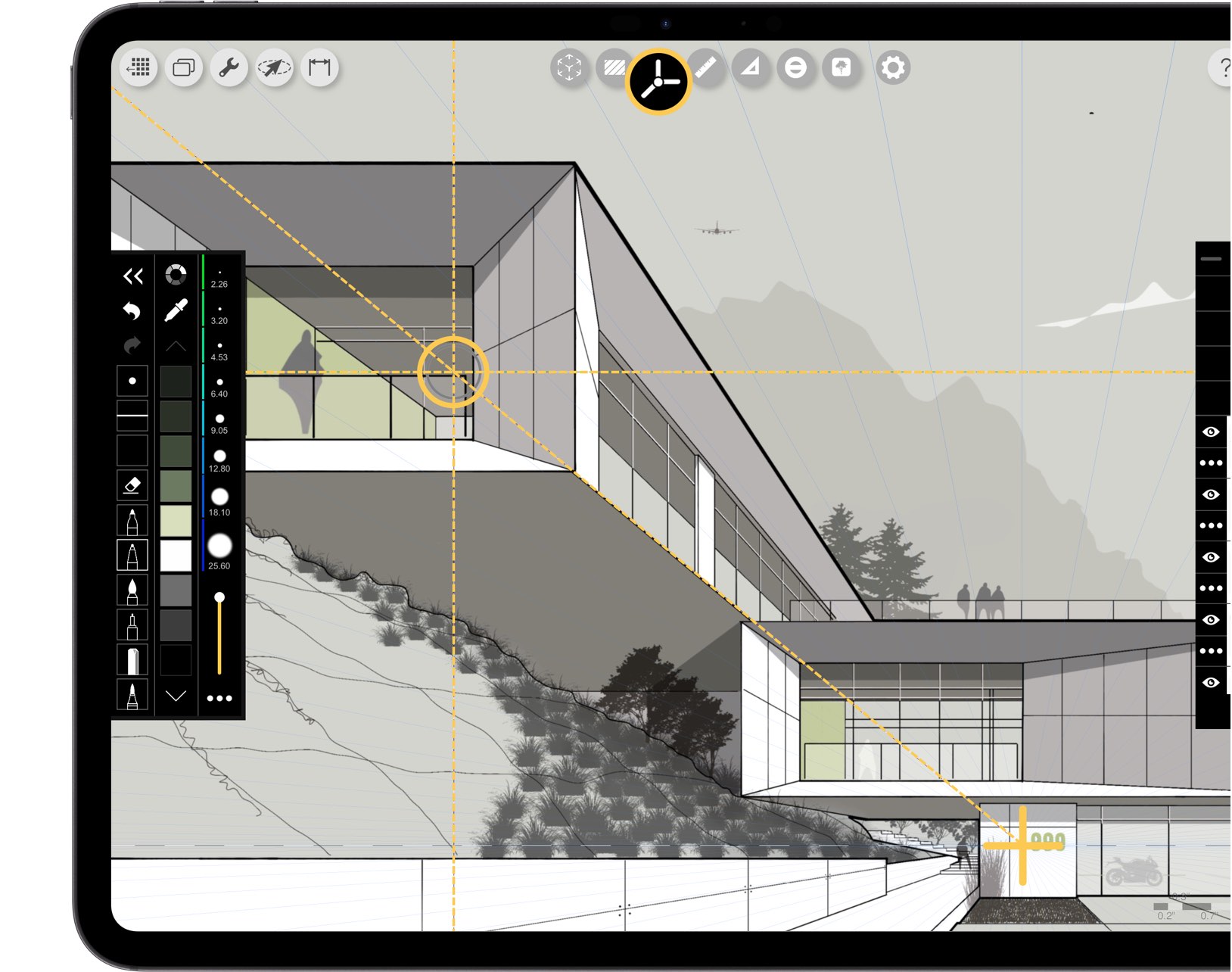 Morpholio Trace: Best iPad App for Architects, architectural perspectivess